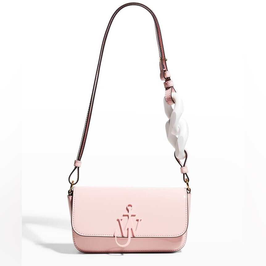 Jw Anderson Light Pink Chain Anchor Shoulder Crossbody Bag